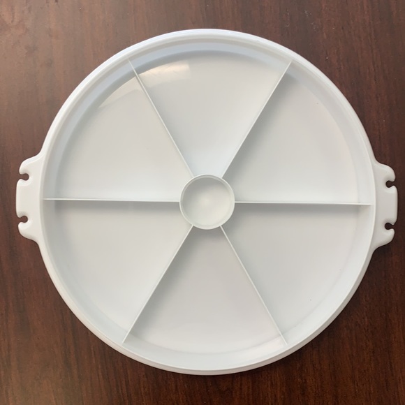 Tupperware Dining Vintage Tupperware Lazy Susan Divided Tray Poshmark
